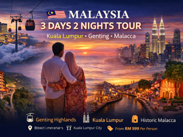 3 Days Tour Kuala Lumpur + Genting Highlands + Malacca Malaysia | Malaysia Tours