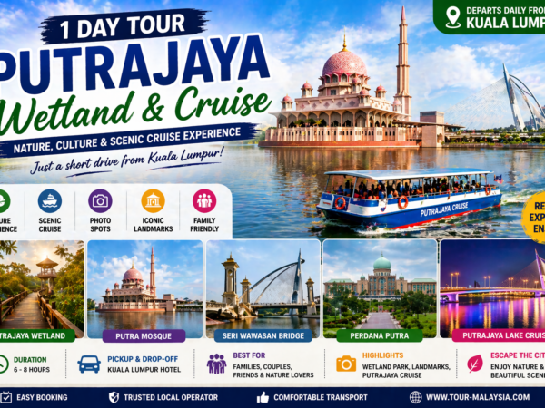 Kuala Lumpur 1 Day tour to Putrajaya Wetland + Putrajaya Cruise